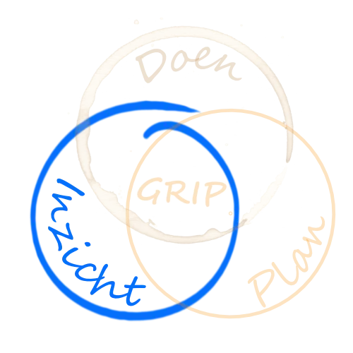 KrijgGrip-logo met accent op Inzicht